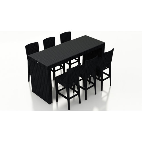 Everly Quinn Glendale 6 Person Rectangular Outdoor Dining Set Wayfair